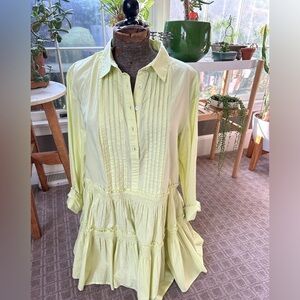 Free People button up shirt dress